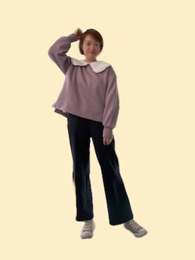 「abc une face（アーベーセーアンフェイス）のアイテム」を使った、Peggyさん（レディース・160cm）の秋コーディネート