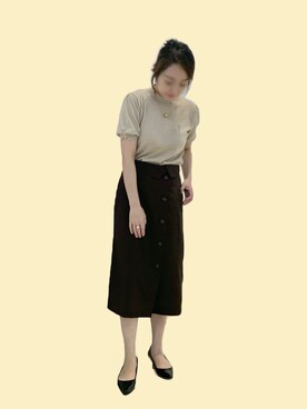 「Lucca llena（ルカ　リエナ）のアイテム」を使った、Peggyさん（レディース・160cm）の秋コーディネート