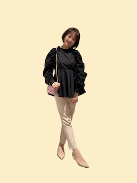 「NATURAL BEAUTY BASIC（ナチュラルビューティーベーシック）のアイテム」を使った、Peggyさん（レディース・160cm）の夏コーディネート