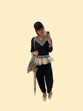 「HAY（ヘイ）のアイテム」を使った、Peggyさん（レディース・160cm）の春コーディネート