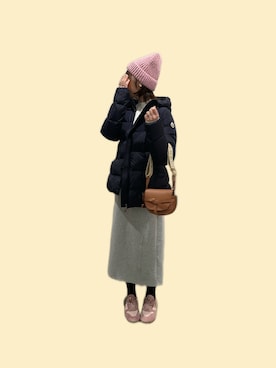 「LOEWE（ロエベ）のアイテム（バッグ）」を使った、Peggyさん（レディース・160cm）の春コーディネート
