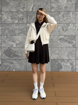 「LACOSTE（ラコステ）のアイテム（バッグ）」を使った、okadaさん（レディース・163cm）の春コーディネート