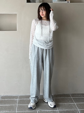 「レーストップス」｜PILITさん（レディース・155cm）の夏コーディネート