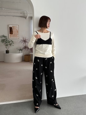 「アイテム（その他トップス）」を使った、PILITさん（レディース・155cm）の秋コーディネート