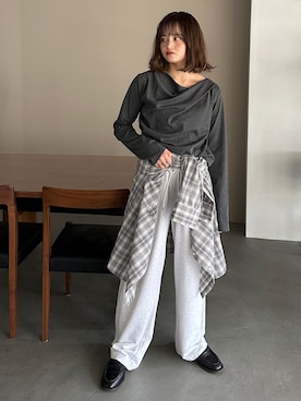 「アイテム（その他）」を使った、PILITさん（レディース・155cm）の秋コーディネート