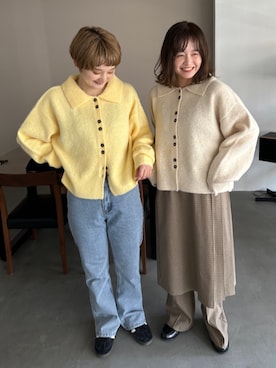 「ニットコーデ」｜「アイテム（その他）」を使った、PILITさん（レディース・158cm）の夏コーディネート
