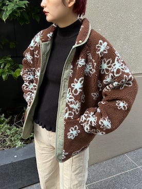 「ガーリーコーデ」｜「アイテム（ブルゾン）」を使った、PILITさん（レディース・157cm）の秋コーディネート