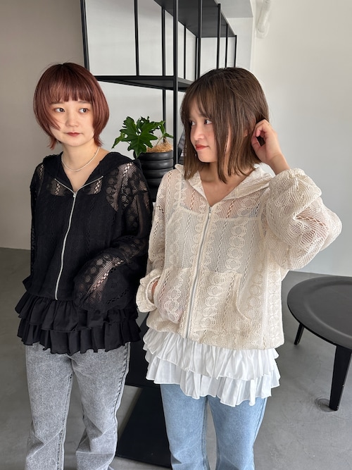 ホリスター　パーカー　袖レース ウィメンズ & メンズファッション | ティーンファッション | Hollister Co.