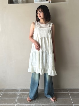「PILIT（ピリット）のアイテム（ワンピース/ドレス）」を使った、PILITさん（レディース・155cm）の夏コーディネート