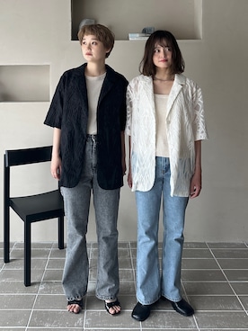 「アイテム（ジャケット/アウター）」を使った、PILITさん（レディース・155cm）の夏コーディネート