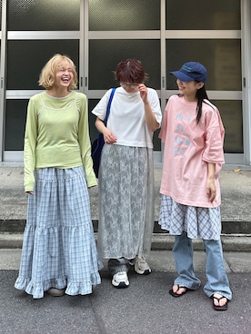 「アイテム（ワンピース/ドレス）」を使った、PILITさん（レディース・155cm）の夏コーディネート