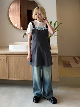「PILIT（ピリット）のアイテム（ワンピース/ドレス）」を使った、PILITさん（レディース・155cm）の夏コーディネート