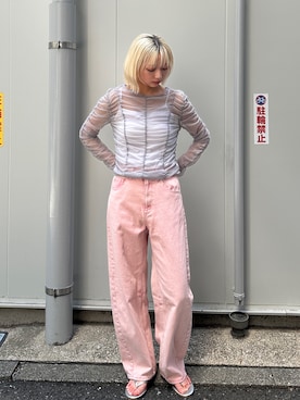 「PILIT（ピリット）のアイテム」を使った、PILITさん（レディース・161cm）の春コーディネート