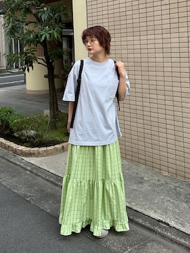 「アイテム（メガネ）」を使った、PILITさん（レディース・156cm）の春コーディネート