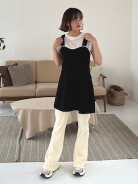 「アイテム（ワンピース/ドレス）」を使った、PILITさん（レディース・155cm）の夏コーディネート