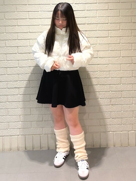 「アイテム（レッグウォーマー）」を使った、🈁さん（レディース・152cm）の秋コーディネート