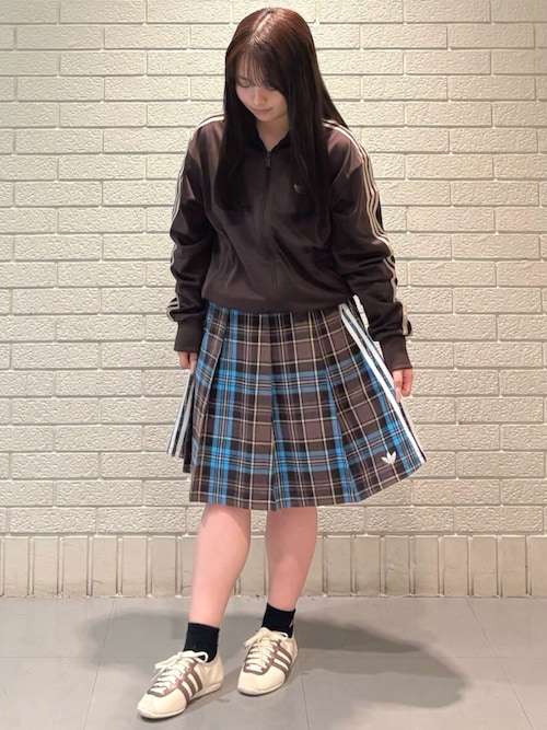 adidas（アディダス） スカート プリーツ チェック スカート