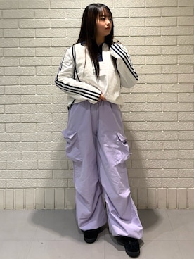 「アイテム（エコバッグ/サブバッグ）」を使った、🈁さん（レディース・152cm）の秋コーディネート