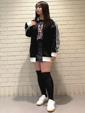 「アイテム（ジャージ）」を使った、🈁さん（レディース・152cm）の冬コーディネート