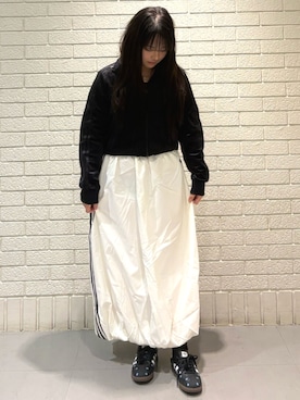 「アイテム（ジャージ）」を使った、🈁さん（レディース・152cm）の冬コーディネート