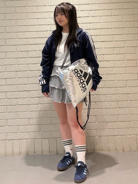 「アイテム（ジャージ）」を使った、🈁さん（レディース・152cm）の冬コーディネート