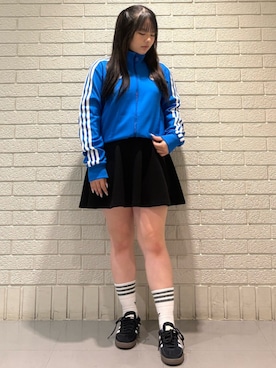 「アイテム（ジャージ）」を使った、🈁さん（レディース・152cm）の冬コーディネート