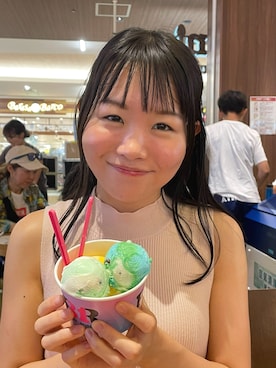 「GRL（グレイル）のアイテム（ワンピース/ドレス）」を使った、manami20041119さん（レディース・152cm）の夏コーディネート