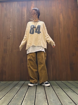 「RNA（アールエヌエー）のアイテム」を使った、bbkoさん（レディース・164cm）の春コーディネート