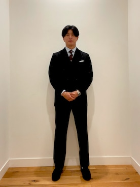 「アイテム（スーツジャケット）」を使った、ゆうすけさん（メンズ・174cm）の秋コーディネート
