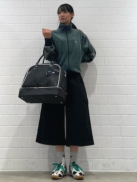 「アイテム（ジャージ）」を使った、RTさん（レディース・160cm）の秋コーディネート