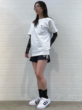 「アディダス」｜RTさん（レディース・161cm）の春コーディネート