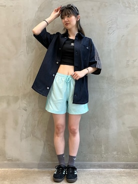 adidasのシャツ/ブラウスを使った「ショートパンツ」の人気