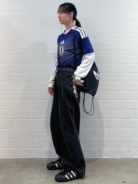 「アイテム（バックパック/リュック）」を使った、RTさん（レディース・160cm）の秋コーディネート