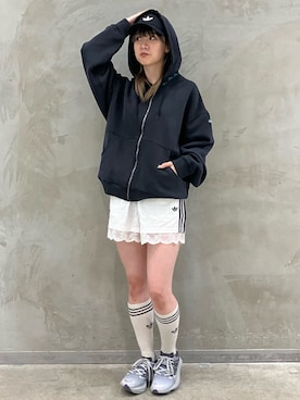 「アディダス」｜RTさん（レディース・160cm）の夏コーディネート