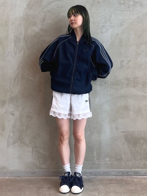 レース トリム スリーストライプス ショーツ ショートパンツ / アディダスオリジナルス adidas Originals