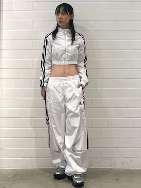 「アイテム（ジャージ）」を使った、RTさん（レディース・160cm）の秋コーディネート