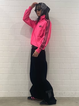 「アイテム（ジャージ）」を使った、RTさん（レディース・160cm）の秋コーディネート