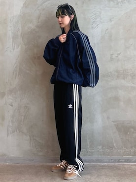 「アイテム（スウェットパンツ）」を使った、RTさん（レディース・160cm）の秋コーディネート
