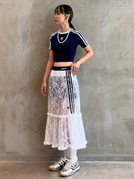 「アイテム（スカート）」を使った、RTさん（レディース・160cm）の夏コーディネート