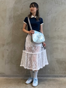 「adidas（アディダス）のアイテム（スカート）」を使った、RTさん（レディース・160cm）の夏コーディネート