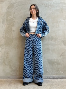 「サンバ」｜「アイテム（デニムジャケット）」を使った、RTさん（レディース・160cm）の夏コーディネート