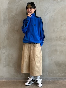 「アイテム（ジャージ）」を使った、RTさん（レディース・160cm）の夏コーディネート