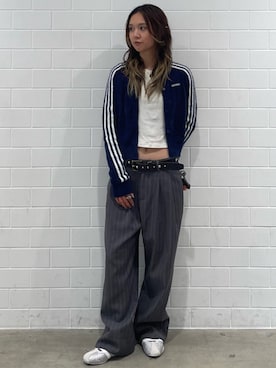 「アディダス」｜RTさん（レディース・161cm）の秋コーディネート