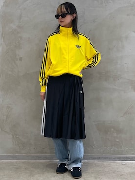「アイテム（ジャージ）」を使った、RTさん（レディース・160cm）の夏コーディネート