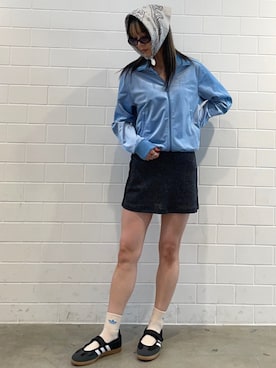 「アイテム（ジャージ）」を使った、RTさん（レディース・160cm）の冬コーディネート