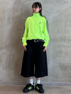 「アイテム（ジャージ）」を使った、RTさん（レディース・160cm）の夏コーディネート