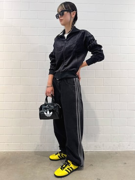 「アイテム（ジャージ）」を使った、RTさん（レディース・160cm）の秋コーディネート