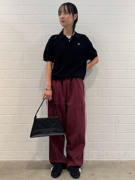 「adidas（アディダス）のアイテム（スウェットパンツ）」を使った、RTさん（レディース・160cm）の秋コーディネート