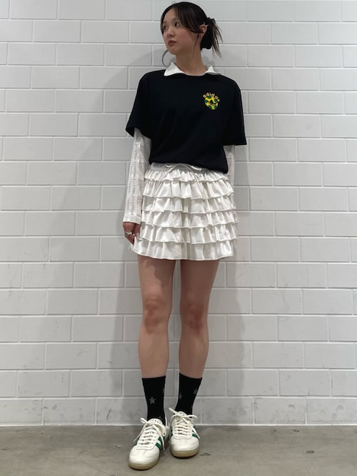 レース フリル ミニスカート / アディダスオリジナルス adidas