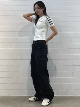 「アディダス」｜RTさん（レディース・161cm）の春コーディネート